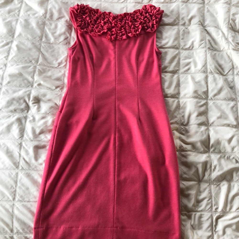 🌸Pretty Pink Ruffle Collar Dress🌸 - Picture 3 of 7